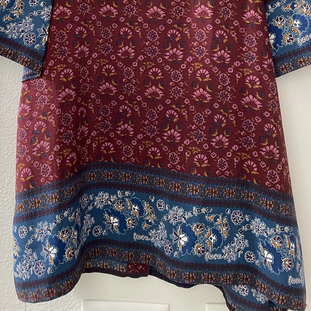 SEA NEW YORK Silk Vegetal Mandarin Blouse 4 $258 - Picture 8 of 10